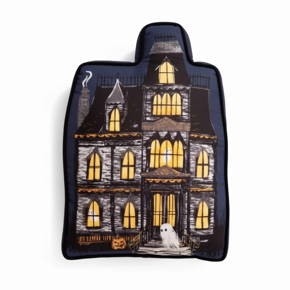 Haunted Mansion Halloween Pillow